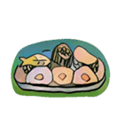 ユニークな食べ物の絵（個別スタンプ：1）