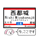 九州 日豊線(鹿児島-宮崎) 今この駅だよ！（個別スタンプ：17）