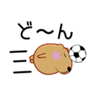 きゃぴばら【サッカー応援】（個別スタンプ：14）