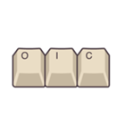 PCキーボード（英語の略語）（個別スタンプ：8）