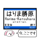 赤穂線(相生-東岡山) 今この駅だよ！（個別スタンプ：3）