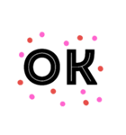 簡単な一言返事(文字のみ)（個別スタンプ：6）