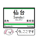 仙山線(仙台-山形) 今この駅だよ！タレミー（個別スタンプ：1）