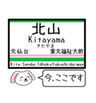 仙山線(仙台-山形) 今この駅だよ！タレミー（個別スタンプ：4）