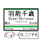 仙山線(仙台-山形) 今この駅だよ！タレミー（個別スタンプ：18）