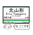 仙山線(仙台-山形) 今この駅だよ！タレミー（個別スタンプ：19）