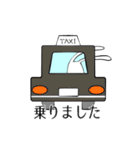 遅刻するうさぎ・待ち合わせるうさぎ（個別スタンプ：10）