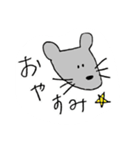 ゆるい動物たち(手描き)（個別スタンプ：4）