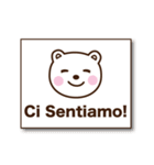 しろくまちゃん イタリア語版（個別スタンプ：38）