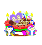 8月の誕生日ケーキスタンプ【全日分】ver.1（個別スタンプ：3）