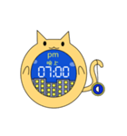 猫時間:にゃんにゃんクロック（個別スタンプ：15）