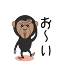 キモかわチンパンジー（個別スタンプ：16）