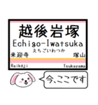 信越本線(新潟-茨目)今この駅だよ タレミー（個別スタンプ：24）