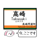 上越線(高崎-長岡)今この駅だよ タレミー（個別スタンプ：1）