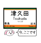 上越線(高崎-長岡)今この駅だよ タレミー（個別スタンプ：9）