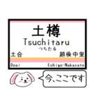 上越線(高崎-長岡)今この駅だよ タレミー（個別スタンプ：17）