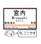 上越線(高崎-長岡)今この駅だよ タレミー（個別スタンプ：35）