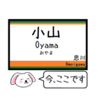 両毛線(小山-新前橋) この駅だよ！タレミー（個別スタンプ：1）