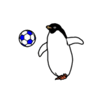 アデリーペンギンのサッカー（個別スタンプ：8）