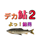 【デカ文字版2】鮎釣り中に使えるスタンプ（個別スタンプ：1）