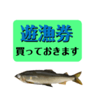 【デカ文字版2】鮎釣り中に使えるスタンプ（個別スタンプ：3）