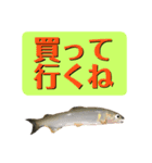 【デカ文字版2】鮎釣り中に使えるスタンプ（個別スタンプ：17）