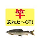 【デカ文字版2】鮎釣り中に使えるスタンプ（個別スタンプ：25）