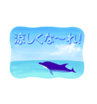 イルカと水滴文字（日本語版）（個別スタンプ：11）