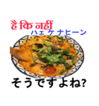 食べ物の写真 ヒンディー語と日本語（個別スタンプ：28）