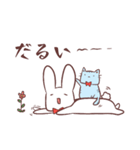 ポプコン兎と猫(日本語)（個別スタンプ：7）