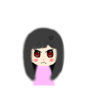 困り眉毛の少女（個別スタンプ：1）