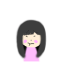 困り眉毛の少女（個別スタンプ：7）