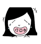 しんぷるな感じの女の子（個別スタンプ：4）