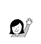しんぷるな感じの女の子（個別スタンプ：9）