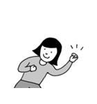しんぷるな感じの女の子（個別スタンプ：11）