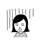 しんぷるな感じの女の子（個別スタンプ：15）