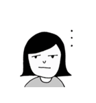 しんぷるな感じの女の子（個別スタンプ：19）