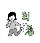 しんぷるな感じの女の子（個別スタンプ：40）