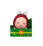 【冬#1】レッドタオルの【クリスマス】（個別スタンプ：4）