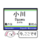 私鉄(拝島,多摩湖,国分寺他)今この駅だよ！（個別スタンプ：12）