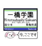 私鉄(拝島,多摩湖,国分寺他)今この駅だよ！（個別スタンプ：15）