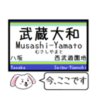 私鉄(拝島,多摩湖,国分寺他)今この駅だよ！（個別スタンプ：19）