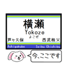 私鉄(拝島,多摩湖,国分寺他)今この駅だよ！（個別スタンプ：25）