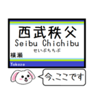 私鉄(拝島,多摩湖,国分寺他)今この駅だよ！（個別スタンプ：26）