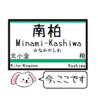 常磐緩行線(綾瀬-取手) 今この駅だよ！（個別スタンプ：9）