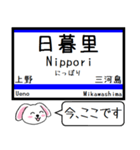 常磐線(日暮里-水戸)今この駅だよ タレミー（個別スタンプ：2）