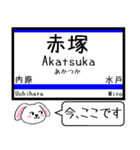 常磐線(日暮里-水戸)今この駅だよ タレミー（個別スタンプ：24）