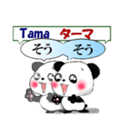 パンダ 毎日使える タガログ語と日本語（個別スタンプ：23）