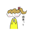 目が点ガール（個別スタンプ：7）