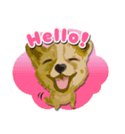 ラブリー お絵かき わんちゃん♥（個別スタンプ：2）